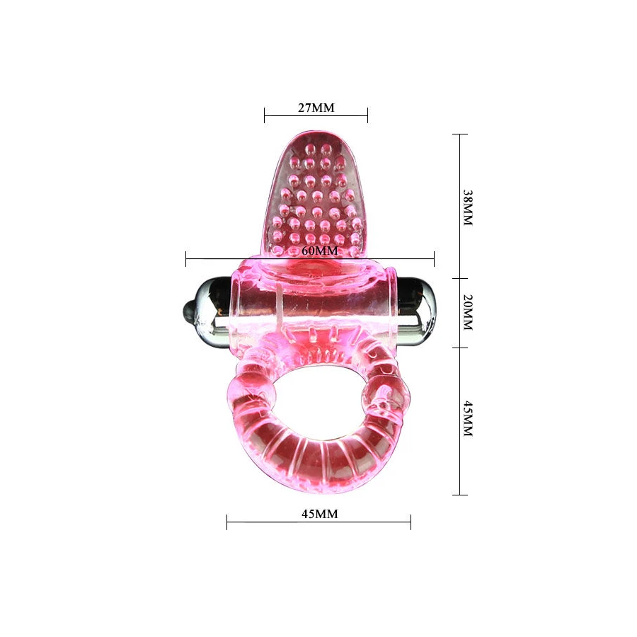 BAILE - ANELLO DOLCE ABS 10 RITMI ANELLO VIBRATORE PENE ROSA